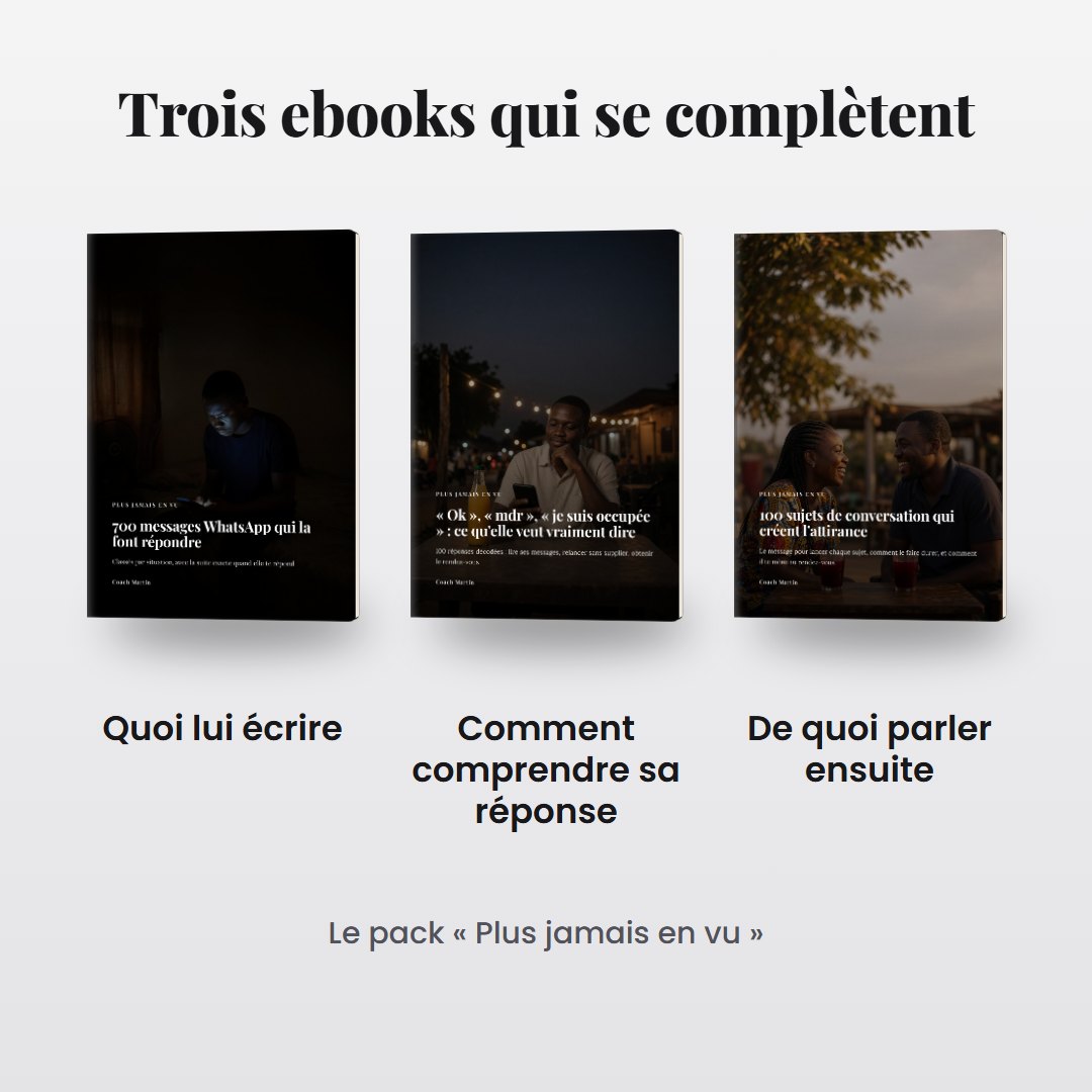 Les 3 ebooks ouverts sur téléphone